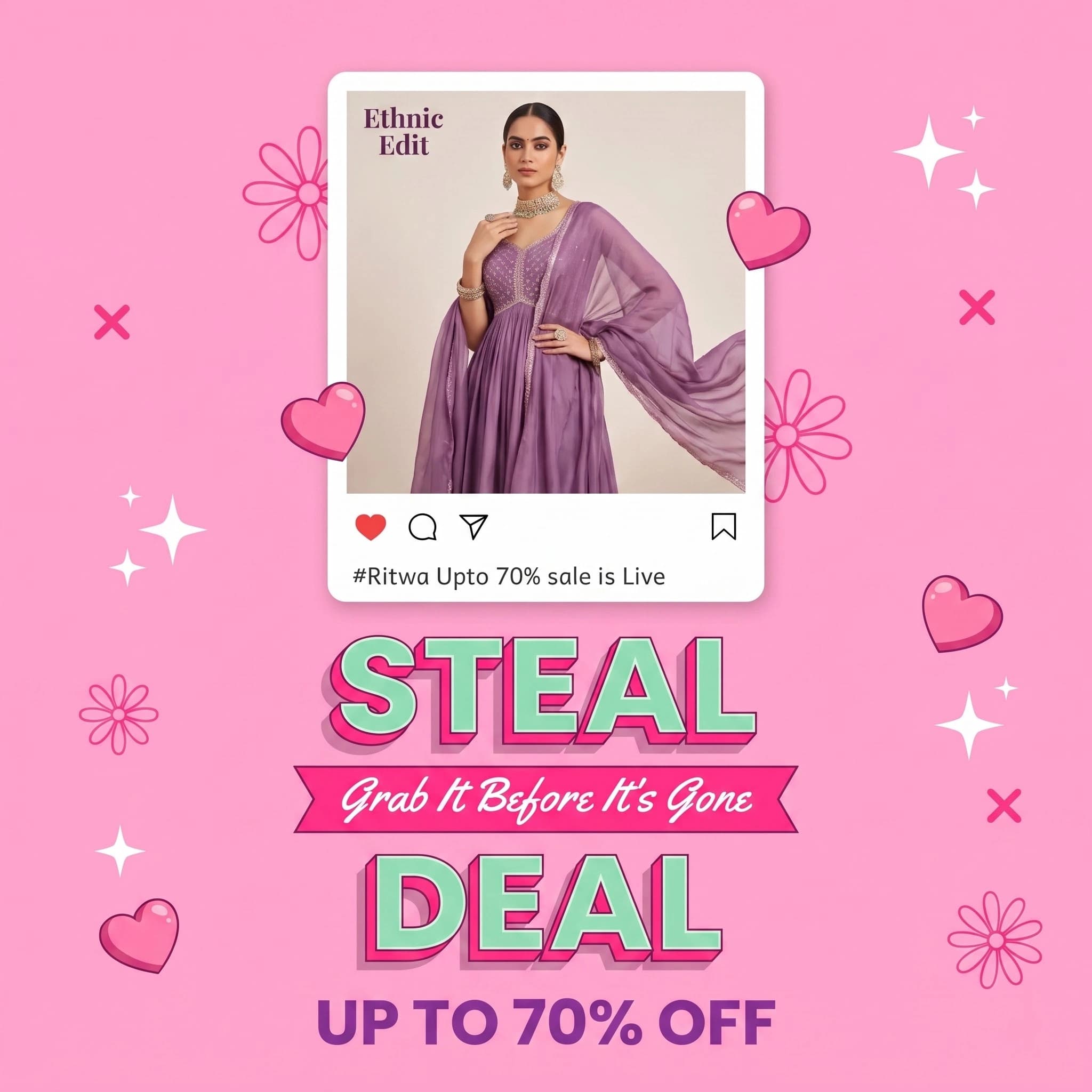 Ritwa ethnic co-ord sets and festive wear
